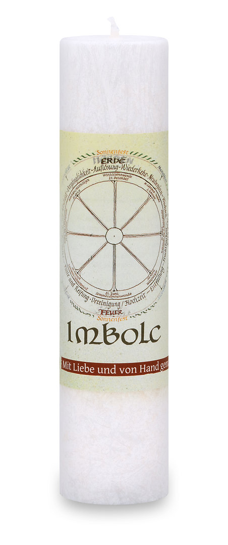 Allgäuer Heilkräuter Kerze,  Imbolc